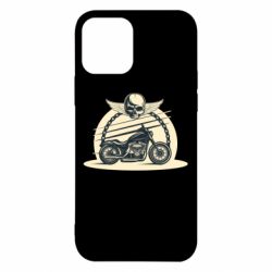Чехол для iPhone 12 Skull and Bike - PrintSalon