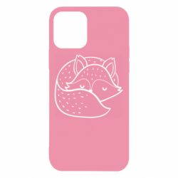Чехол для iPhone 12 Sleeping fox - PrintSalon