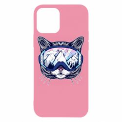 Чехол для iPhone 12 Snowboard Cat - PrintSalon