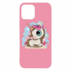Чехол для iPhone 12 Unicorn with flowers - PrintSalon