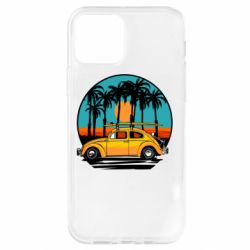 Чехол для iPhone 12 Car and sunset - PrintSalon