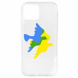 Чехол для iPhone 12 Dove flag of Ukraine - PrintSalon