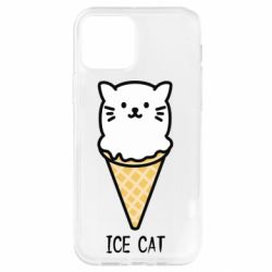 Чехол для iPhone 12 Ice Cat - PrintSalon
