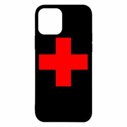 Чехол для iPhone 12 Красный крест - PrintSalon
