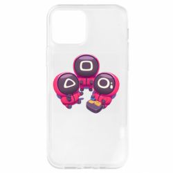 Чехол для iPhone 12 Милые солдаты из игры в кальмара - PrintSalon