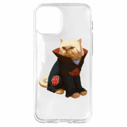Чехол для iPhone 12 mini Akatsuki angry cat - PrintSalon