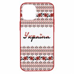 Чохол для iPhone 12 mini Black and Red Ukraine - PrintSalon