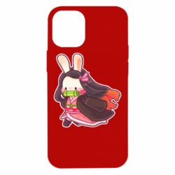Чехол для iPhone 12 mini Chibi Bunny Kamado Nezuko - PrintSalon