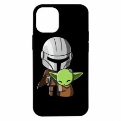 Чехол для iPhone 12 mini Din Djarin And The Child - PrintSalon