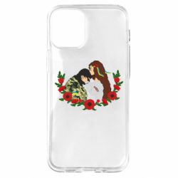 Чехол для iPhone 12 mini Дівчина цілує солдата