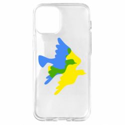 Чехол для iPhone 12 mini Dove flag of Ukraine - PrintSalon