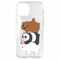 Чехол для iPhone 12 mini Гризли Панда и Белый - PrintSalon