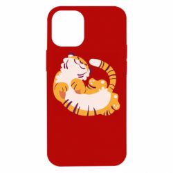 Чехол для iPhone 12 mini Happy tiger - PrintSalon