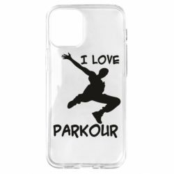 Чехол для iPhone 12 mini I love parkour - PrintSalon