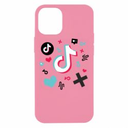 Чехол для iPhone 12 mini Icons TIK TOK - PrintSalon