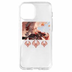 Чехол для iPhone 12 mini Kazuha with anemo symbol