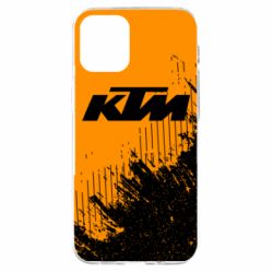 Чехол для iPhone 12 mini KTM and grunge background - PrintSalon