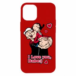 Чехол для iPhone 12 mini Люблю тебя, детка - PrintSalon