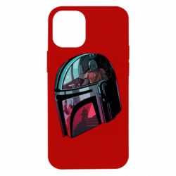 Чехол для iPhone 12 mini Mandalorian Helmet profil - PrintSalon