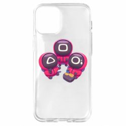 Чехол для iPhone 12 mini Милые солдаты из игры в кальмара - PrintSalon