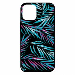 Чохол для iPhone 12 mini Neon Palm Leaves - PrintSalon