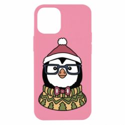 Чехол для iPhone 12 mini New Year's Penguin - PrintSalon