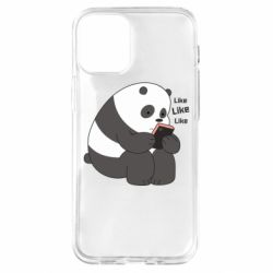 Чехол для iPhone 12 mini Панда лайк - PrintSalon