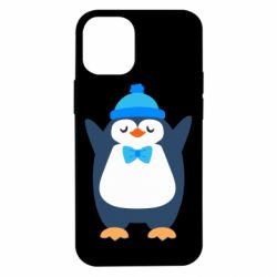 Чехол для iPhone 12 mini Penguin in a hat - PrintSalon