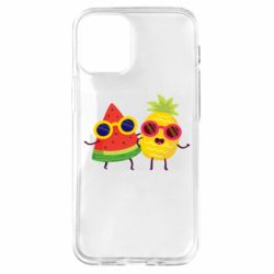 Чехол для iPhone 12 mini Pineapple with watermelon - PrintSalon
