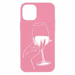 Чехол для iPhone 12 mini Рука с бокалом - PrintSalon