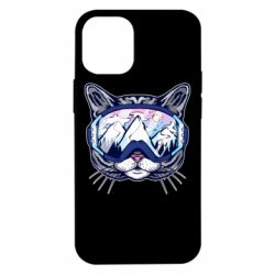 Чехол для iPhone 12 mini Snowboard Cat - PrintSalon