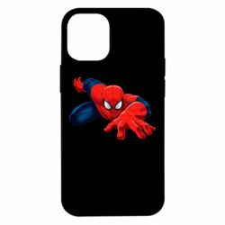 Чехол для iPhone 12 mini Spiderman and jump - PrintSalon