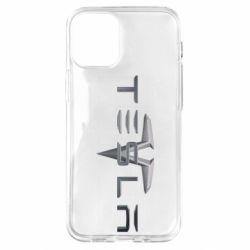 Чехол для iPhone 12 mini Tesla Car logo - PrintSalon