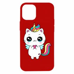 Чехол для iPhone 12 mini The cat is unicorn - PrintSalon