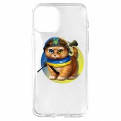 Чехол для iPhone 12 mini Военный котик - PrintSalon
