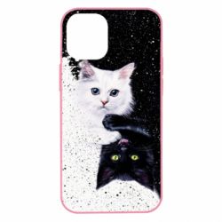 Чехол для iPhone 12 mini Yin and Yang cats - PrintSalon