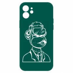 Чехол для iPhone 12 Обезьяна в виртуальных очках - PrintSalon