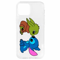 Чехол для iPhone 12 Pro Baby Yoda And Stitch - PrintSalon