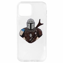 Чехол для iPhone 12 Pro Bust of Mandalorian - PrintSalon