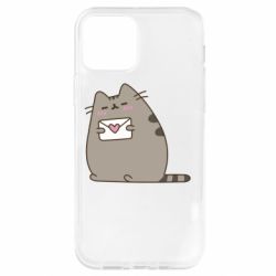 Чехол для iPhone 12 Pro Cat with a letter - PrintSalon