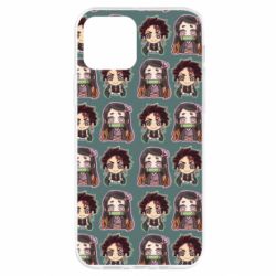 Чехол для iPhone 12 Pro Cute Tanjiro with Nezuko - PrintSalon
