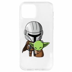 Чехол для iPhone 12 Pro Din Djarin And The Child - PrintSalon