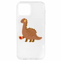 Чехол для iPhone 12 Pro Dinosaur in sock - PrintSalon