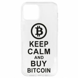 Чехол для iPhone 12 Pro Keep calm and by bitcoin - PrintSalon