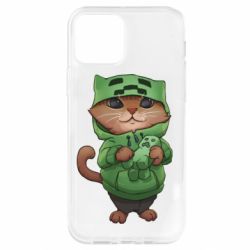Чехол для iPhone 12 Pro Кот Майнкрафт - PrintSalon