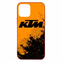 Чехол для iPhone 12 Pro KTM and grunge background - PrintSalon