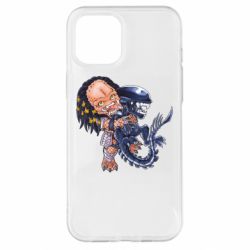 Чехол для iPhone 12 Pro Max Alien vs Predator - PrintSalon