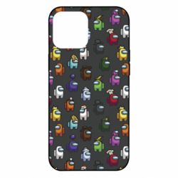 Чехол для iPhone 12 Pro Max Among Us Pattern - PrintSalon