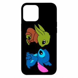 Чехол для iPhone 12 Pro Max Baby Yoda And Stitch - PrintSalon
