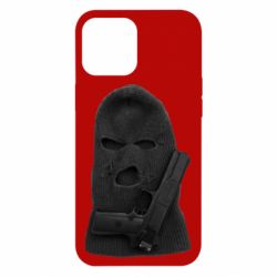 Чехол для iPhone 12 Pro Max Балаклава с пистолетом - PrintSalon
